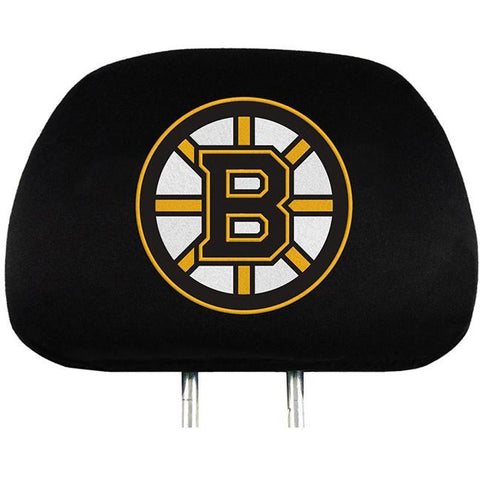 NHL Boston Bruins Headrest Cover Embroidered Logo Set of 2 by Team ProMark