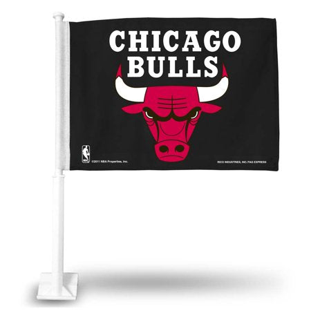 NBA Chicago Bulls Logo on Window Car Flag by Rico Industries