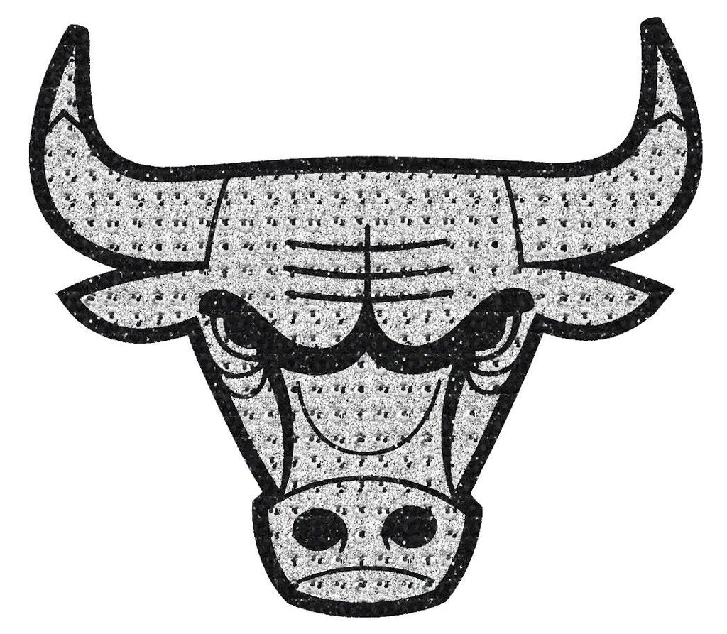 NBA Chicago Bulls Bling Emblem Adhesive Decal By Team ProMark