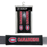 NHL Montreal Canadiens Velour Seat Belt Pads 2 Pack by Fremont Die