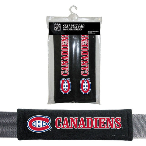 NHL Montreal Canadiens Velour Seat Belt Pads 2 Pack by Fremont Die