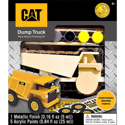 MasterPieces Works of Ahhh... Cat (Caterpillar) Dump Truck Wood Paint Kit 21717