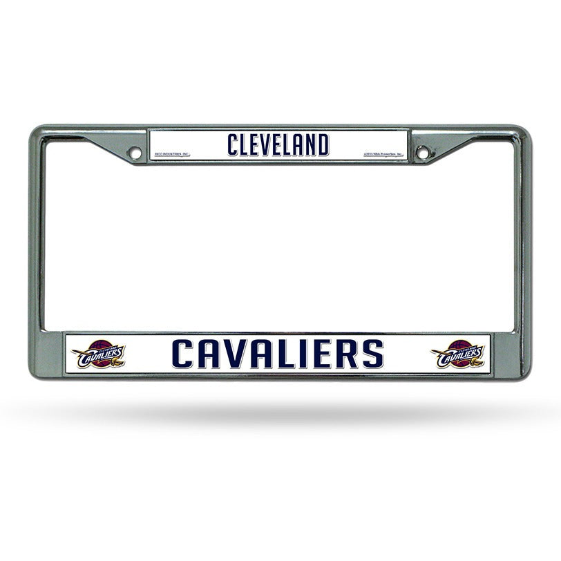 NBA Cleveland Cavaliers Chrome License Plate Frame Thin Letters