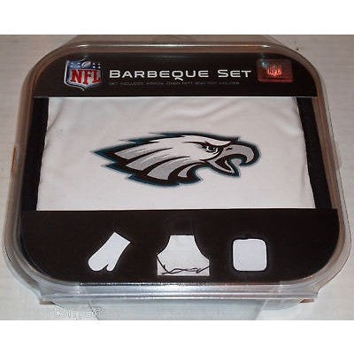 NFL Philadelphia Eagles BBQ Tailgate Kit 3 Piece Set Apron Oven Mitt Potholder McArthur
