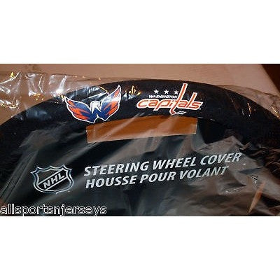 NHL POLY-SUEDE MESH STEERING WHEEL COVER WASHINGTON CAPITALS