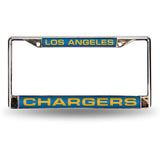 NFL San Diego Chargers Laser Cut Chrome License Plate Frame