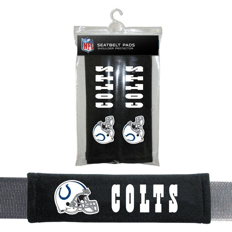 NFL Indianapolis Colts Velour Seat Belt Pads 2 Pack by Fremont Die