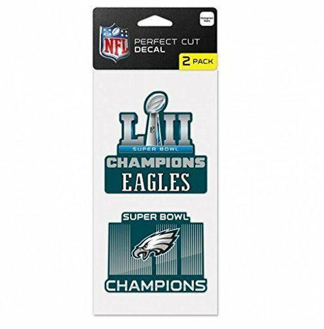 Philadelphia Eagles Super Bowl LII 4″ x 8″ Multi-Use 2 Pack Decal WinCraft