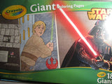 Giant Crayola Coloring Book 18 Pages Disney Star Wars Darth Vader 12.75" by 19.5"