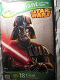 Giant Crayola Coloring Book 18 Pages Disney Star Wars Darth Vader 12.75" by 19.5"