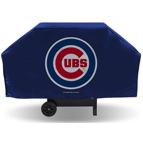 MLB Chicago Cubs 68 Inch Red Vinyl Economy Gas / Charcoal Grill Cover