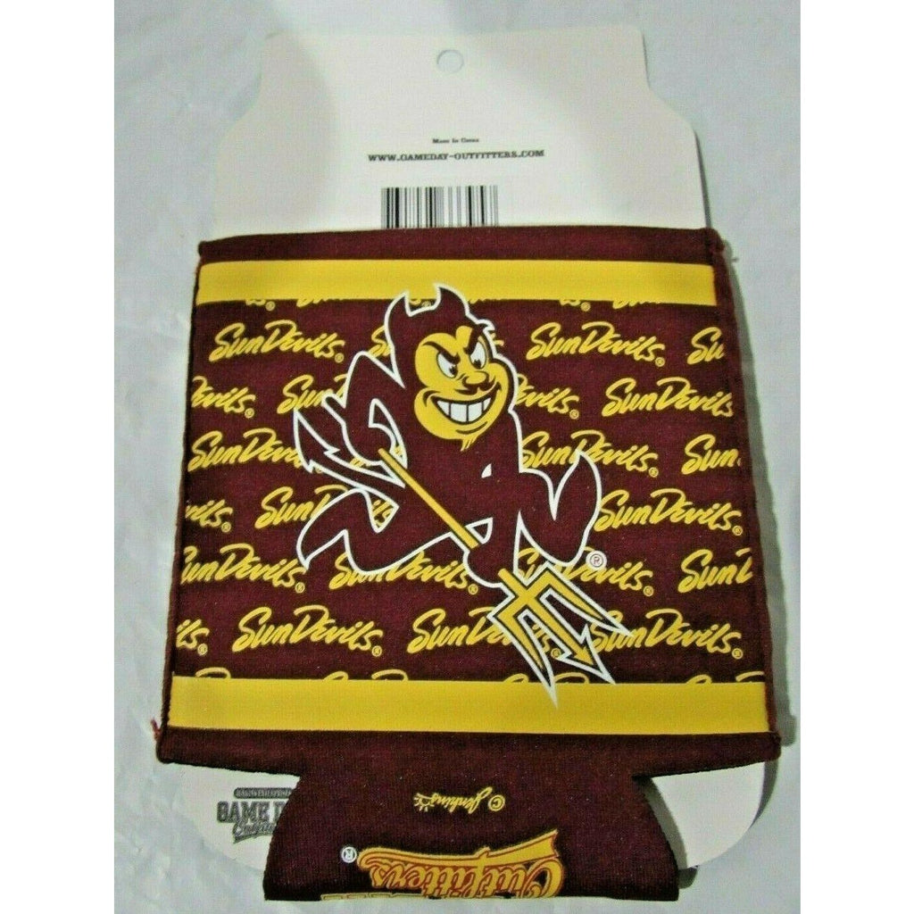 Arizona State Sun Devils Team Logo on Red Can Coolie by Game Day Outfitters