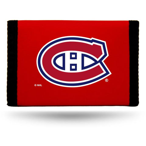 NHL Montreal Canadiens Tri-fold Nylon Wallet with Printed Logo