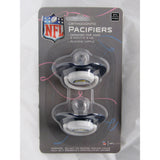 NFL Pacifiers Set of 2 Solid Color Shield w/ Holes on Card by baby fanatic