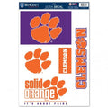 NCAA Clemson Tigers Ultra Decals Set of 5 By WINCRAFT