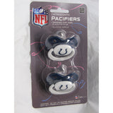 NFL Pacifiers Set of 2 Solid Color Shield w/ Holes on Card by baby fanatic