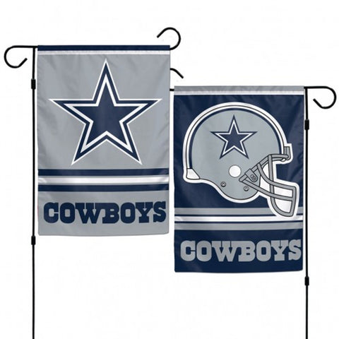 NFL Dallas Cowboys logo and Helmet 2-Sided 12.5" x 18" Garden Flag