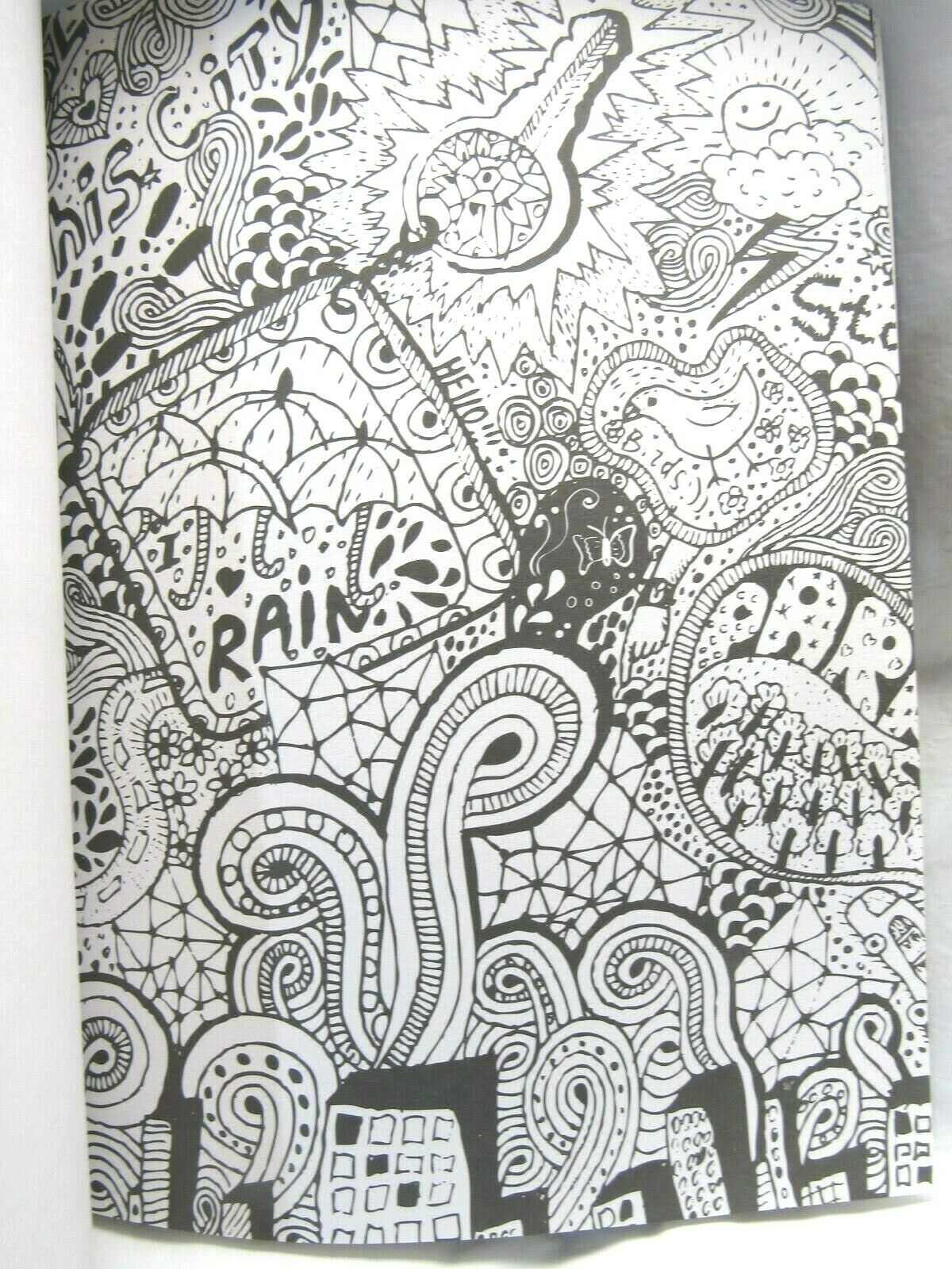 Grown Up Adult Coloring Book Creative Doodling 32 Pages
