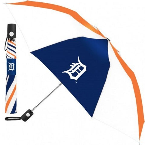 MLB Travel Umbrella Detroit Tigers 3 Color By McArthur For Windcraft
