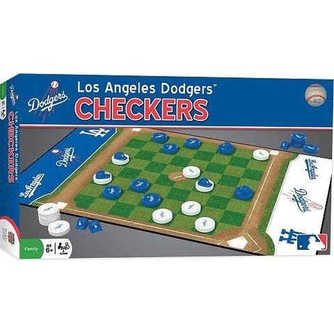 MLB Los Angeles Dodgers Checkers Game by Masterpieces Puzzles Co.