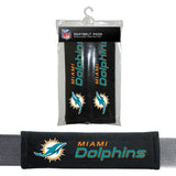 NFL Miami Dolphins Velour Seat Belt Pads 2 Pack by Fremont Die