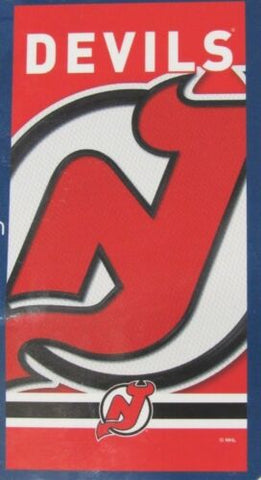 NHL New Jersey Devils Spectra Beach Towel 30"x60" WinCraft