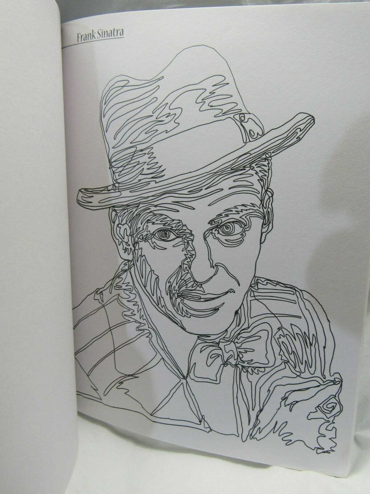 Grown Up Adult Coloring Book Dot to Dot Iconic Portraits 32 Pages
