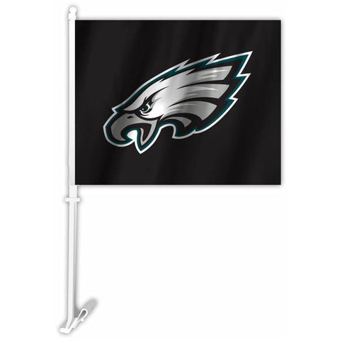 NFL Philadelphia Eagles Logo on Black Car Flag By Fremont Die