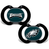 NFL Pacifiers Set of 2 Images Color Shield on Card by baby fanatic