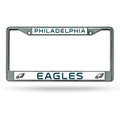NFL Philadelphia Eagles Chrome License Plate Frame Thin Letters
