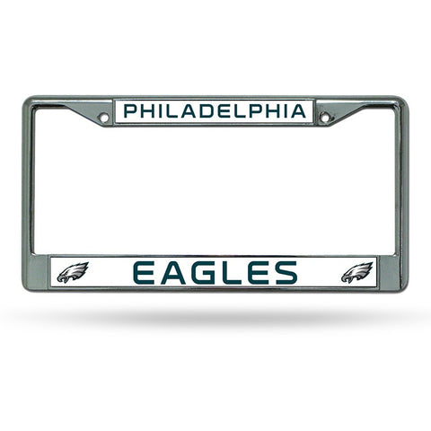 NFL Philadelphia Eagles Chrome License Plate Frame Thin Letters