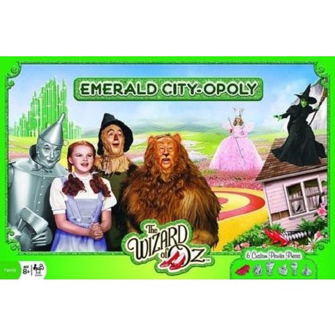 The Wizard of Oz Emerald City-Opoly Monopoly Jr Board Game Masterpieces Puzzles