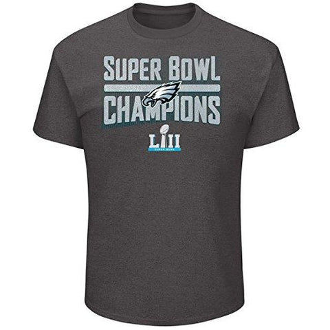 NFL Philadelphia Eagles Super Bowl LII Sudden Impact Gray Short Sleeve T-Shirt