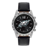 NFL Men's Watch Black Face Letterman Style by Game Time