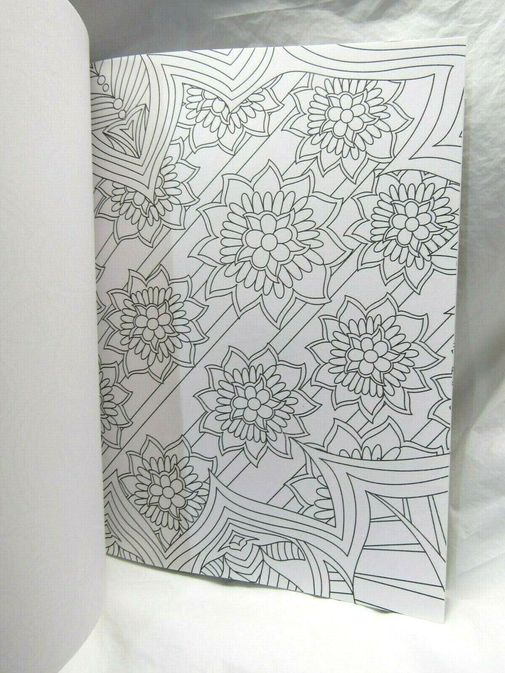 Grown Up Adult Coloring Book Floral Tulips Daisies etc... 32 Pages