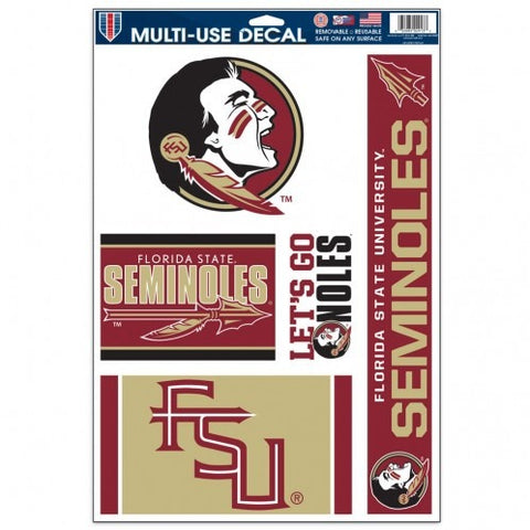 NCAA Florida State Seminoles Ultra Decals Set of 5 By WINCRAFT
