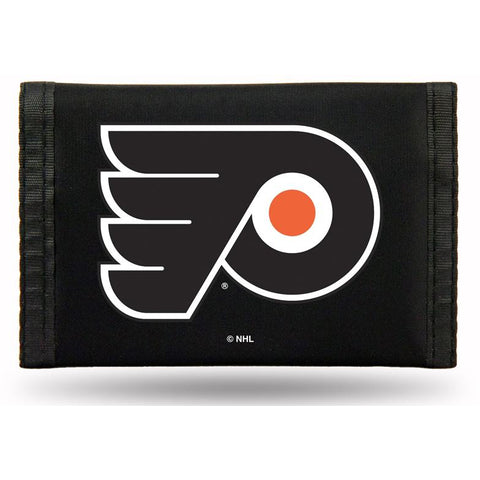 NHL Philadelphia Flyers Tri-fold Nylon Wallet with Printed Logo