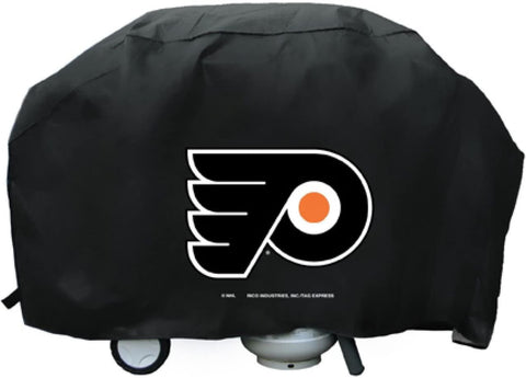 NHL Philadelphia Flyers Black 68 Inch Deluxe Vinyl Padded Grill Cover by Rico