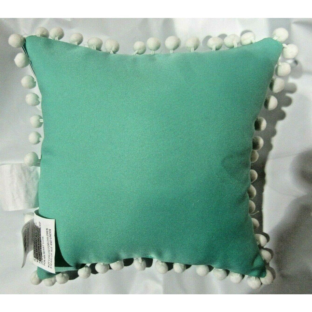 "WILD and Free" on Gray 12" x12" Pillow with Pom Poms by Jay Franco & Sons, Inc.