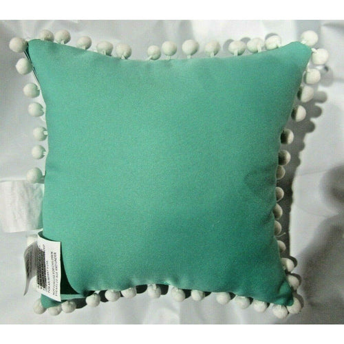 "WILD and Free" on Gray 12" x12" Pillow with Pom Poms by Jay Franco & Sons, Inc.