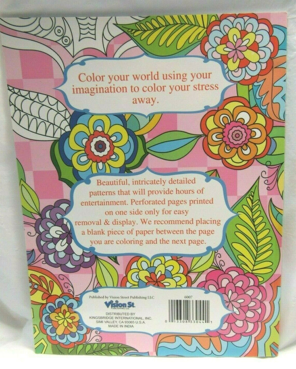 Grown Up Adult Coloring Book Floral Tulips Daisies etc... 32 Pages