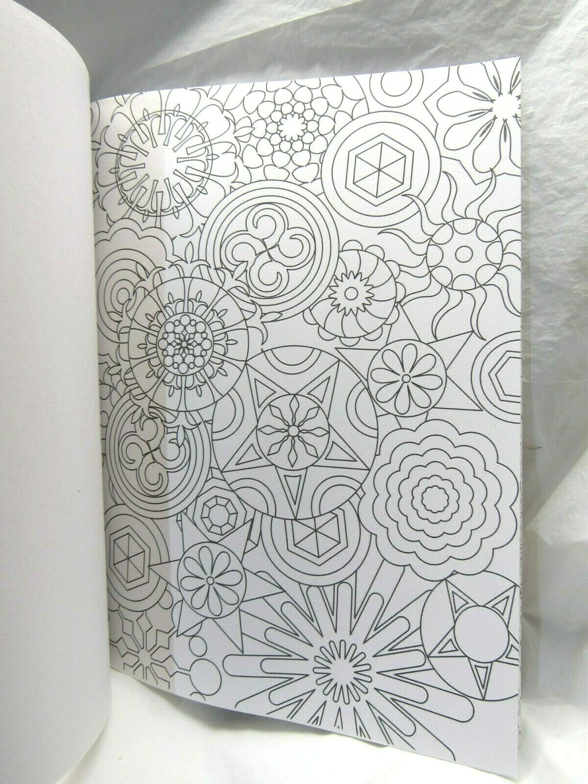 Grown Up Adult Coloring Book Geometrical 32 Pages