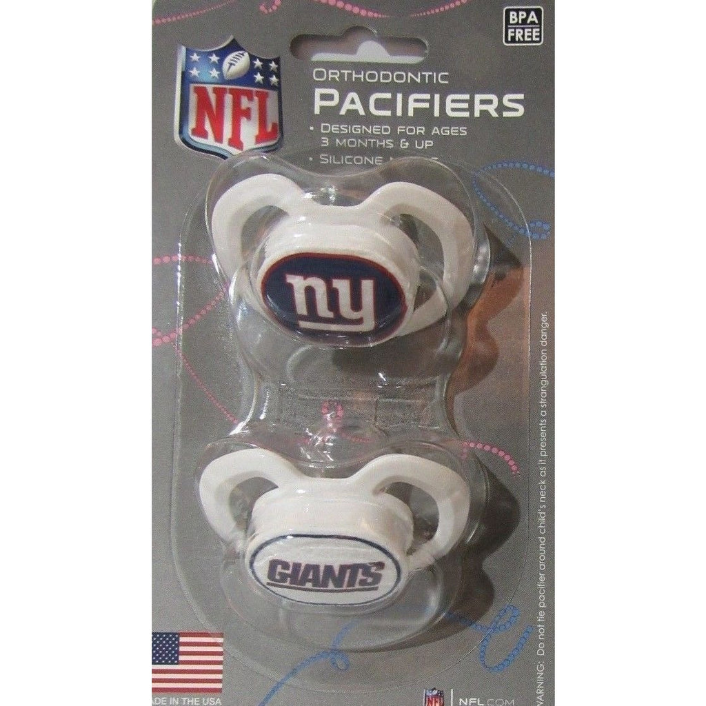 NFL Pacifiers Set of 2 Images Color Shield on Card by baby fanatic