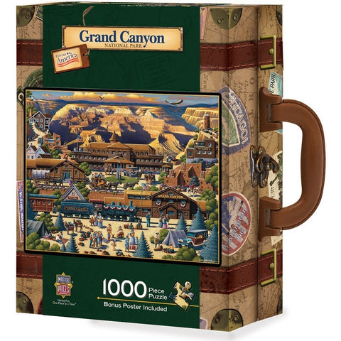 Grand Canyon 1000 pc Jigsaw Puzzle in Travel Suitcase by Masterpieces Puzzles