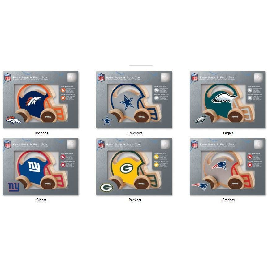 NFL Real Wood Baby Push & Pull Toy by MasterPieces Puzzle Co.