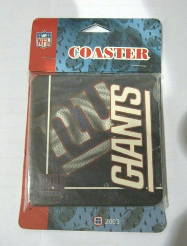 NFL New York Giants Logo on Jersey Image Thick Paper Coasters 6 Pack