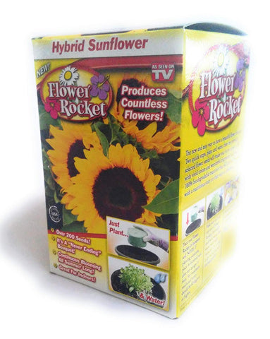 Flower Rocket AS SEEN ON TV Hybrid Sunflower Kit Over 200 Seeds