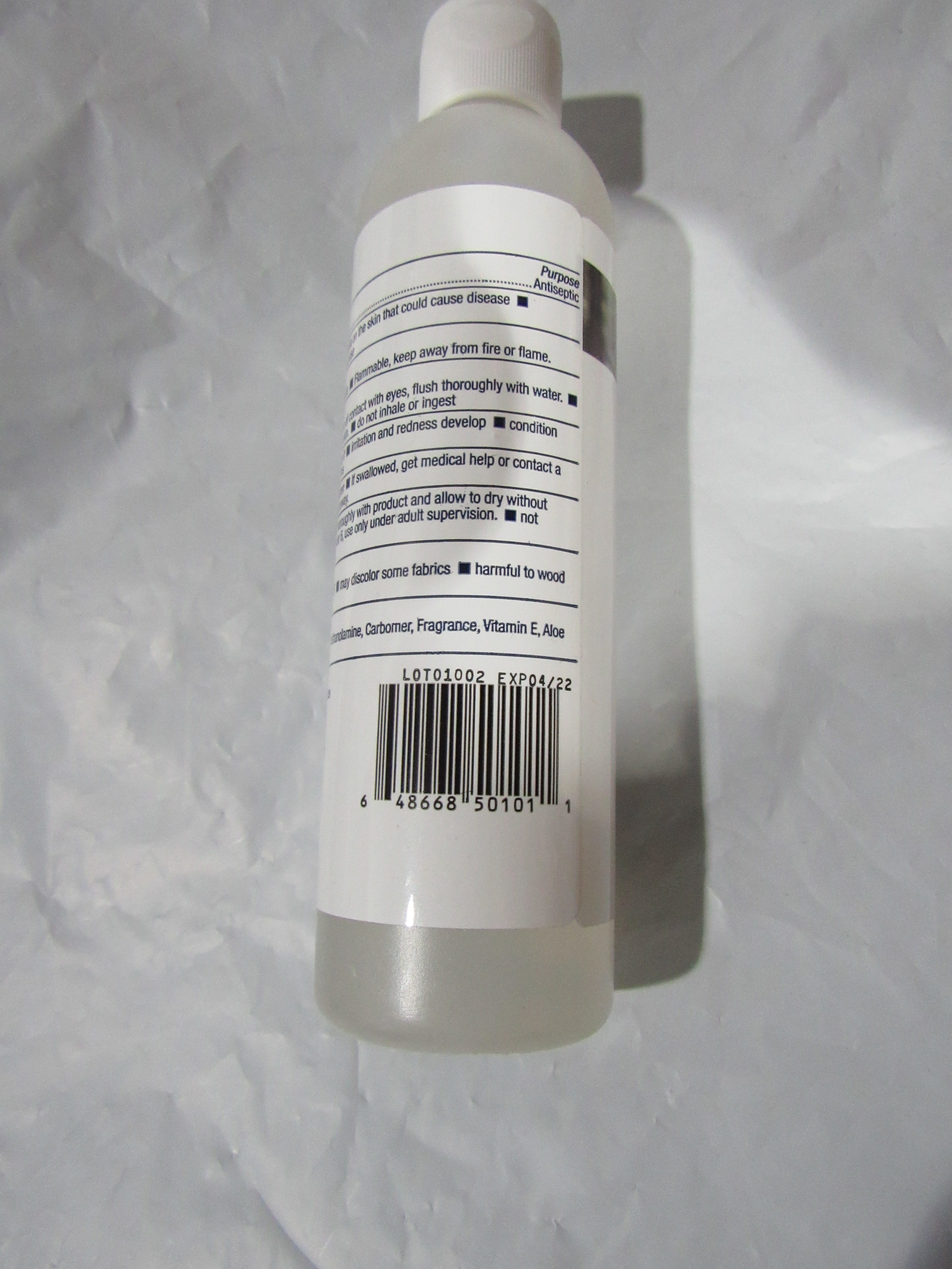1 Bottle DermEssentials Hand Sanitizer 8.0 FL. OZ.