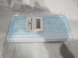 Single Use 3-Ply Face Mask Mouth Cover with Ear Loop Box of 50