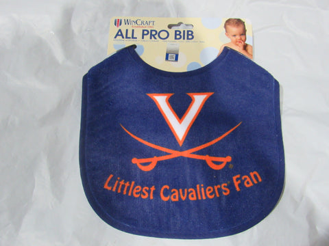 NCAA Little Virginia Cavaliers Fan Baby Infant ALL PRO BIB Blue